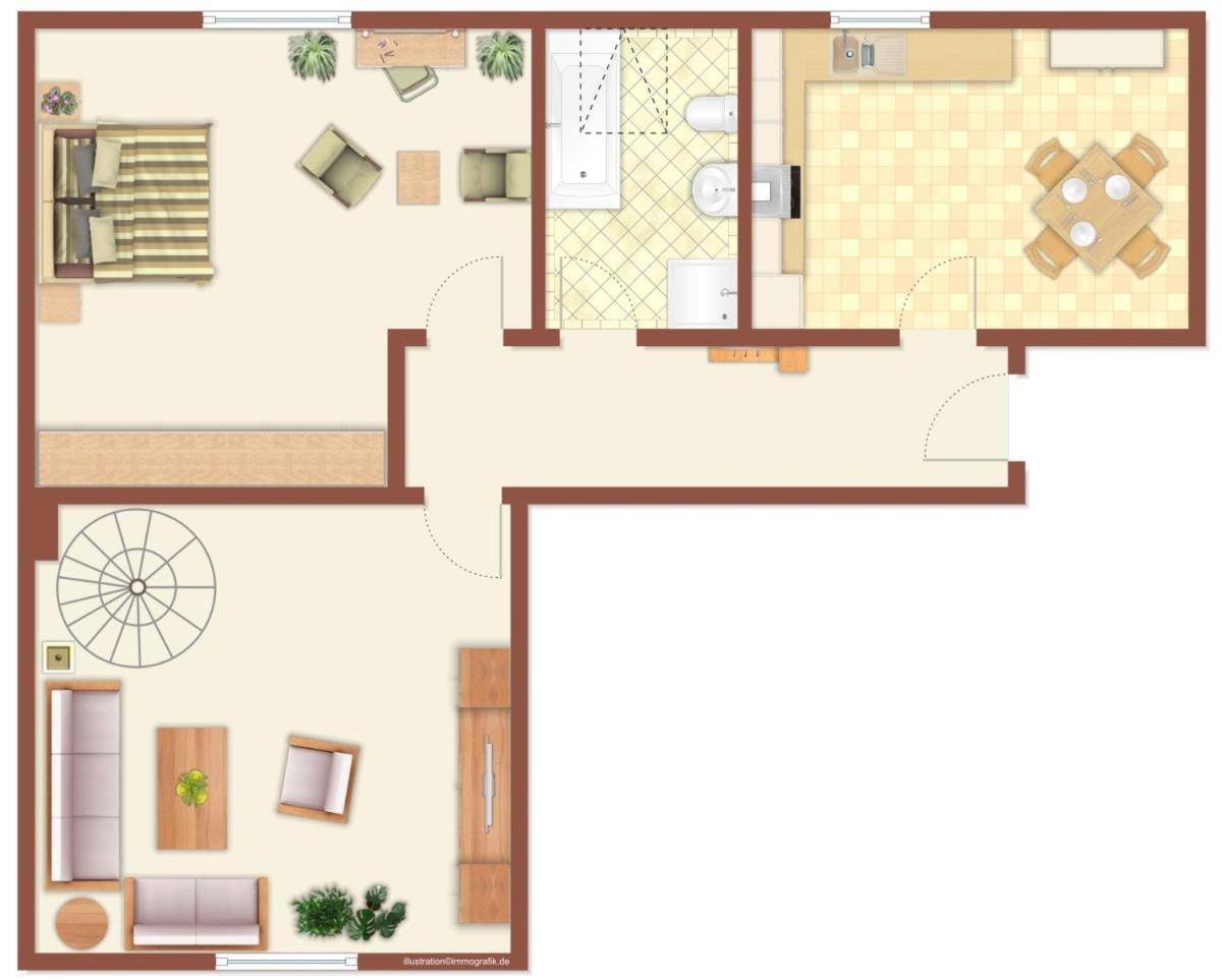 Uhlennest Apartman Rostock Kültér fotó
